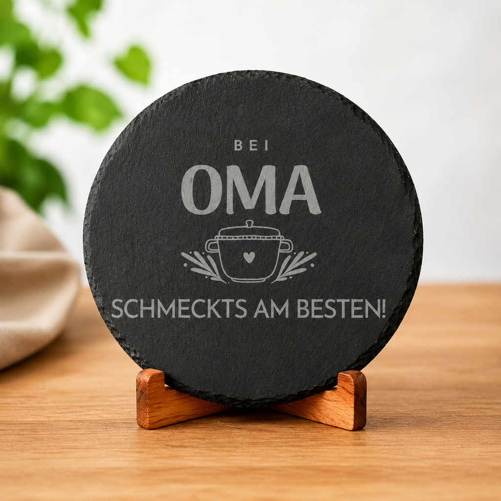 Slate Trivet “At Grandma’s, Everything Tastes Best” – Gift for Grandma | SCHIFURA