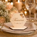 Personalisiertes Hochzeits-Namensschild aus Holz – „Wedding Day“ - WEDDORA